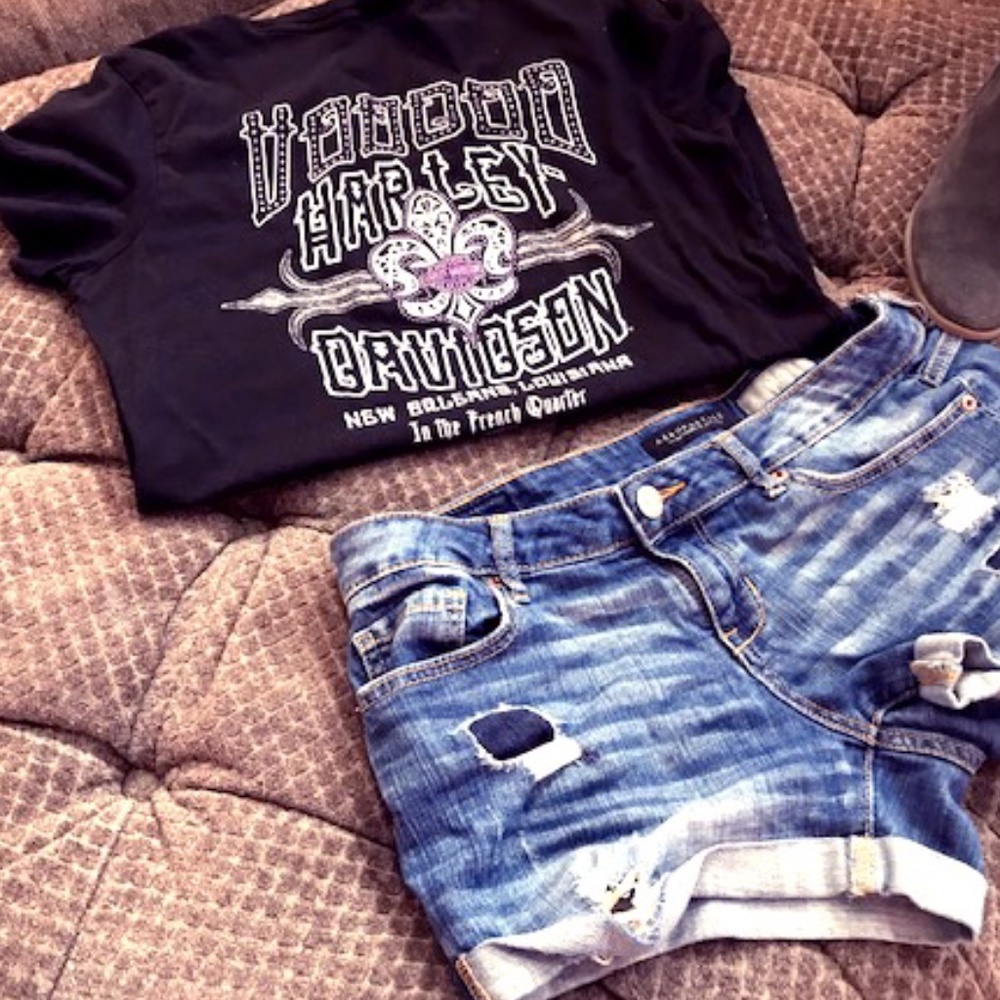 Harley Davidson shirt New Orleans Blk Mardi Gras